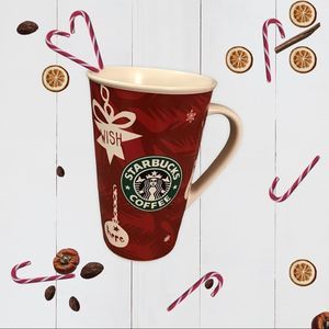 STARBUCKS 2009 Holiday Coffee Cup New Bone China Size 12 ounces